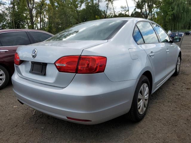 3VW2K7AJ3CM420966 - 2012 VOLKSWAGEN JETTA BASE Արծաթագույն լուսանկար 4