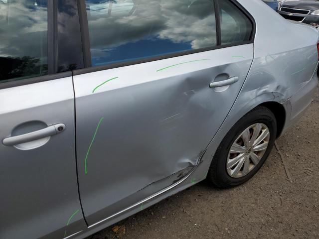 3VW2K7AJ3CM420966 - 2012 VOLKSWAGEN JETTA BASE Արծաթագույն լուսանկար 9