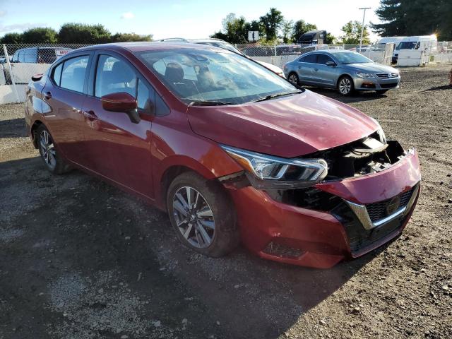 3N1CN8EV1LL835049 - 2020 NISSAN VERSA SV RED photo 1