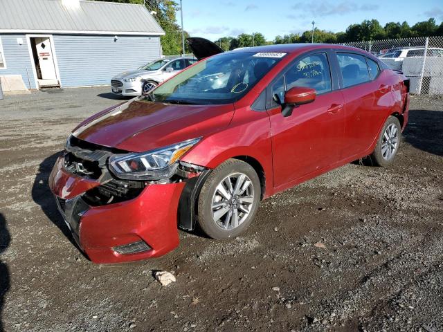 3N1CN8EV1LL835049 - 2020 NISSAN VERSA SV RED photo 2