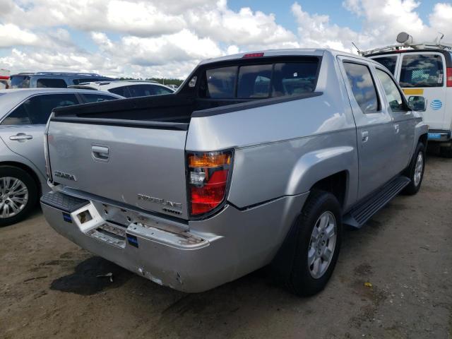 2HJYK16577H534278 - 2007 HONDA RIDGELINE SILVER photo 4