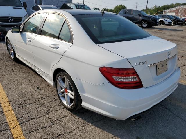 WDDGF4HB0DA848959 - 2013 MERCEDES-BENZ C 250 WHITE photo 3