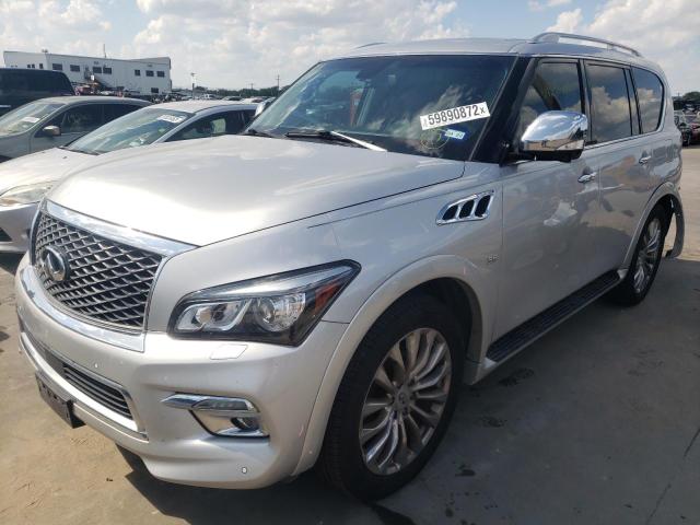 JN8AZ2NFXG9610114 - 2016 INFINITI QX80 SILVER photo 2