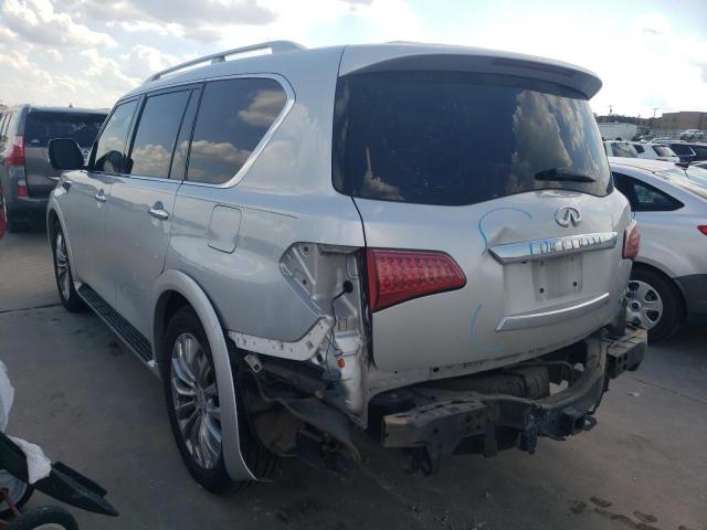 JN8AZ2NFXG9610114 - 2016 INFINITI QX80 SILVER photo 3