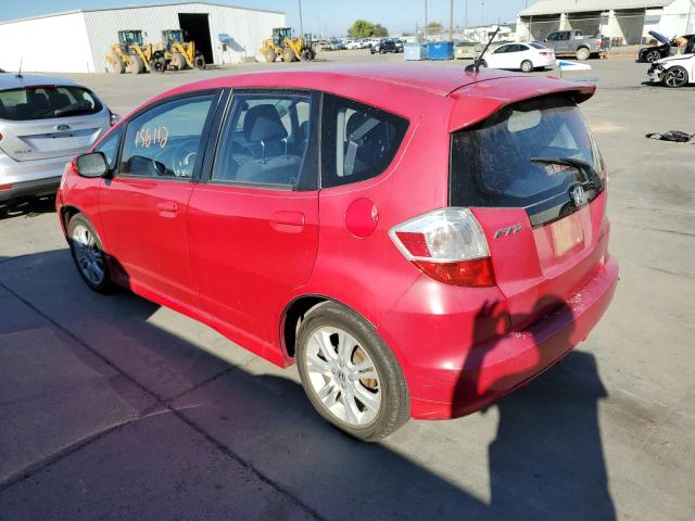 JHMGE8H48AC007220 - 2010 HONDA FIT SPORT RED photo 3