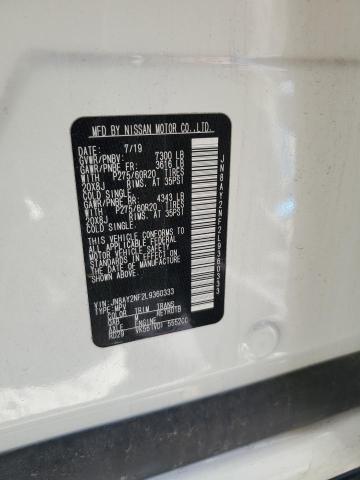 JN8AY2NF2L9360333 - 2020 NISSAN ARMADA PLA WHITE photo 10