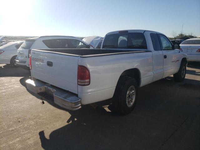 1B7GL22XXXS252171 - 1999 DODGE DAKOTA WHITE photo 4