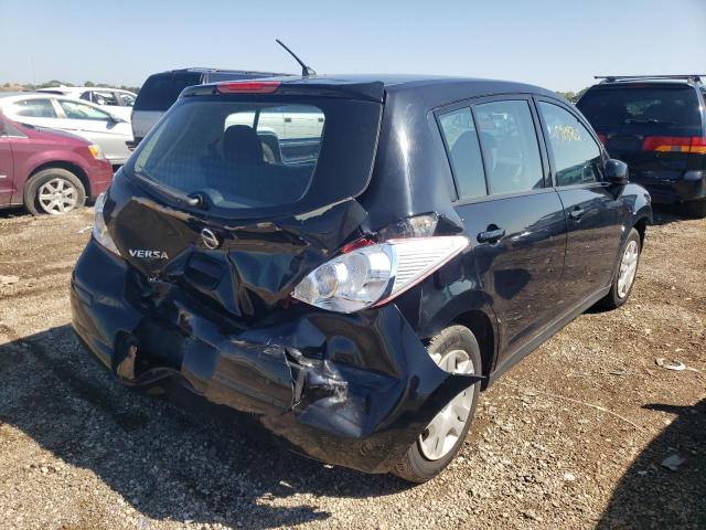 3N1BC1CP5BL513798 - 2011 NISSAN VERSA BLACK photo 4