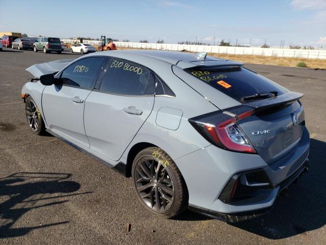 SHHFK7H45MU420167 - 2021 HONDA CIVIC SPOR BLUE photo 3