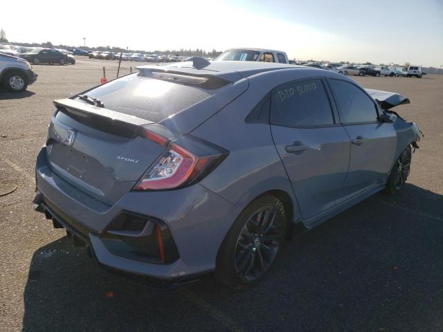 SHHFK7H45MU420167 - 2021 HONDA CIVIC SPOR BLUE photo 4