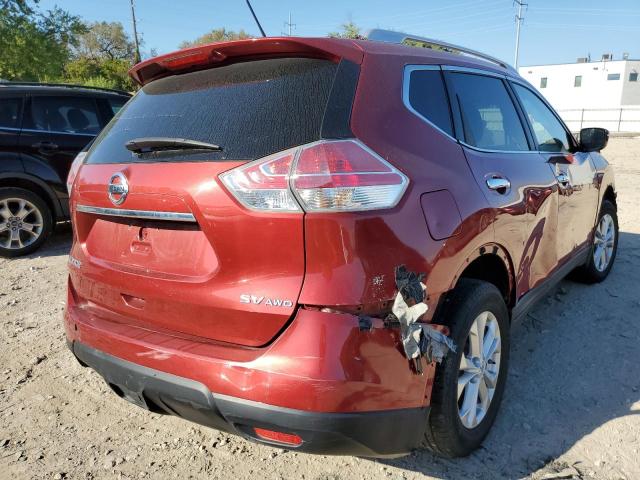 KNMAT2MV7GP600626 - 2016 NISSAN ROGUE S MAROON photo 4