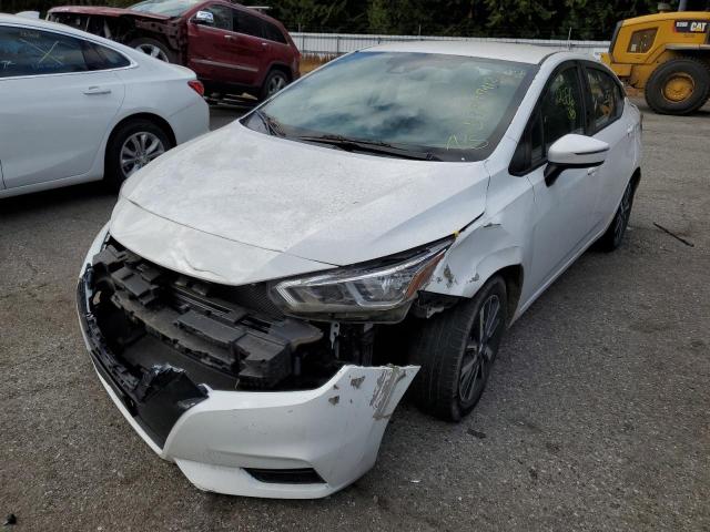 3N1CN8EV1ML867856 - 2021 NISSAN VERSA SV WHITE photo 2