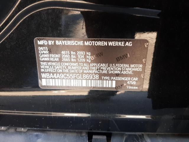 WBA4A9C55FGL86938 - 2015 BMW 428 I GRAN BLACK photo 10