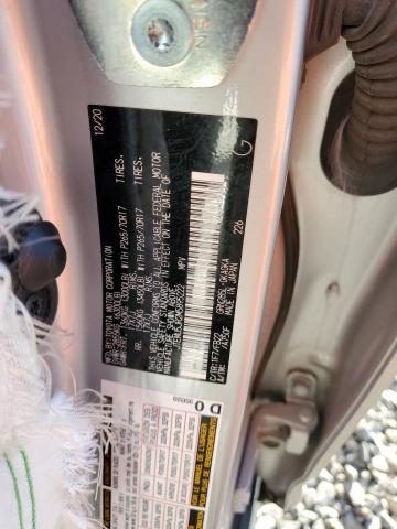 JTEMU5JR2M5895222 - 2021 TOYOTA 4RUNNER SR 银色 照片 10