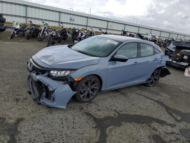 SHHFK7H44JU431379 - 2018 HONDA CIVIC SPOR BLUE photo 2