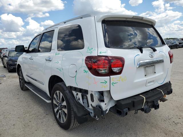 5TDKY5G17JS071255 - 2018 TOYOTA SEQUOIA LI WHITE photo 3