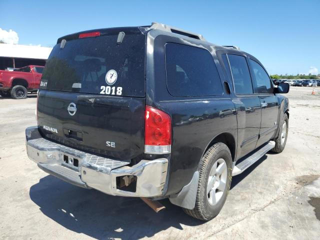 5N1AA08A25N725622 - 2005 NISSAN ARMADA SE BLACK photo 4