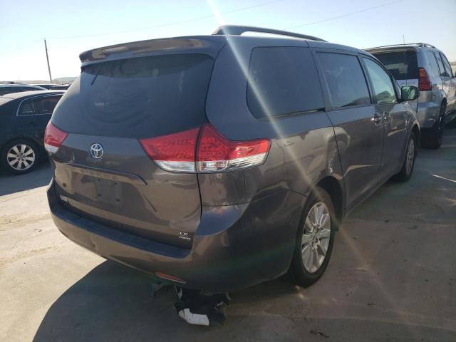 5TDJK3DC4BS015220 - 2011 TOYOTA SIENNA LE CHARCOAL photo 4