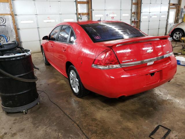 2G1WC57MX91213829 - 2009 CHEVROLET IMPALA 2LT RED photo 3