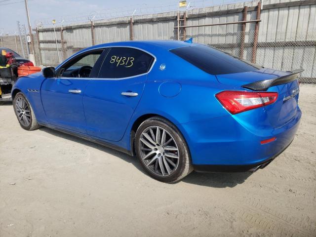 ZAM57XSA6F1161208 - 2015 MASERATI GHIBLI BLUE photo 3