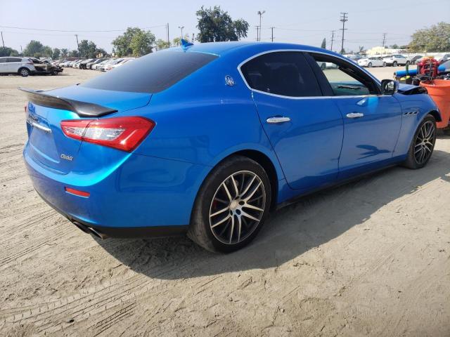 ZAM57XSA6F1161208 - 2015 MASERATI GHIBLI BLUE photo 4