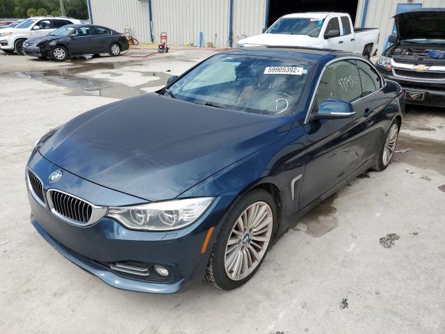 WBA3V5C58EP747604 - 2014 BMW 428 I BLUE photo 2