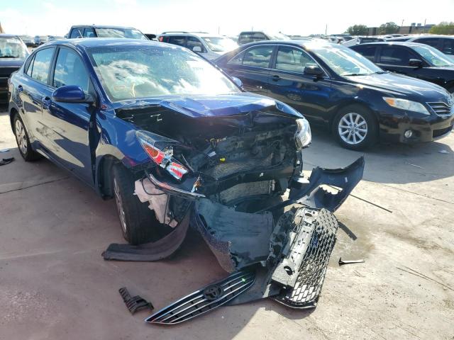 3KPA24AB2KE213869 - 2019 KIA RIO S BLUE photo 1