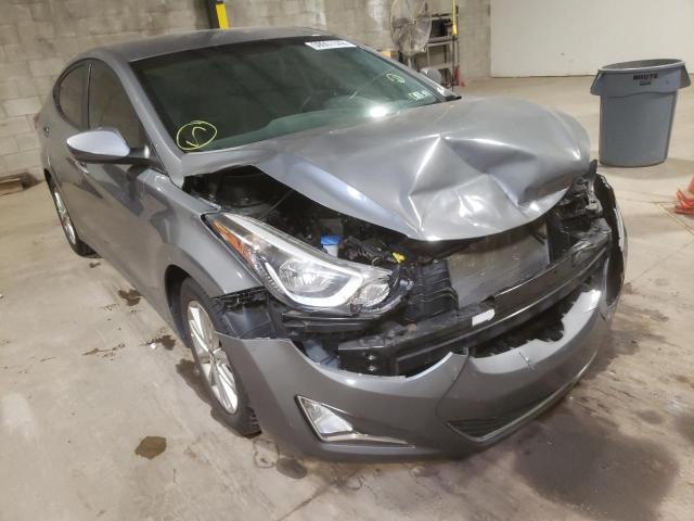 5NPDH4AE0EH486461 - 2014 HYUNDAI ELANTRA SE GRAY photo 1