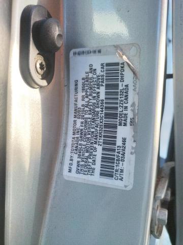 2T1KR32EX3C144366 - 2003 TOYOTA MATRIX 银色 照片 10