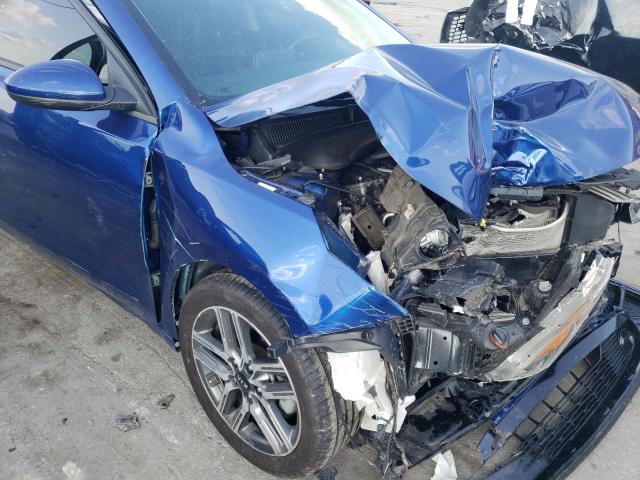 3KPF34AD2KE017709 - 2019 KIA FORTE GT L BLUE photo 10