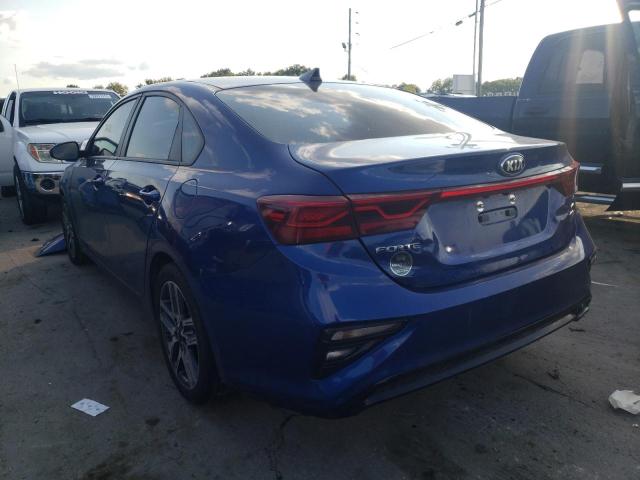 3KPF34AD2KE017709 - 2019 KIA FORTE GT L BLUE photo 3