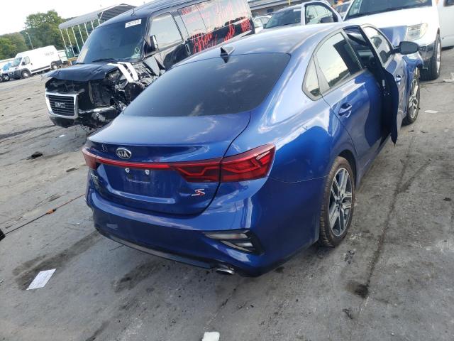 3KPF34AD2KE017709 - 2019 KIA FORTE GT L BLUE photo 4