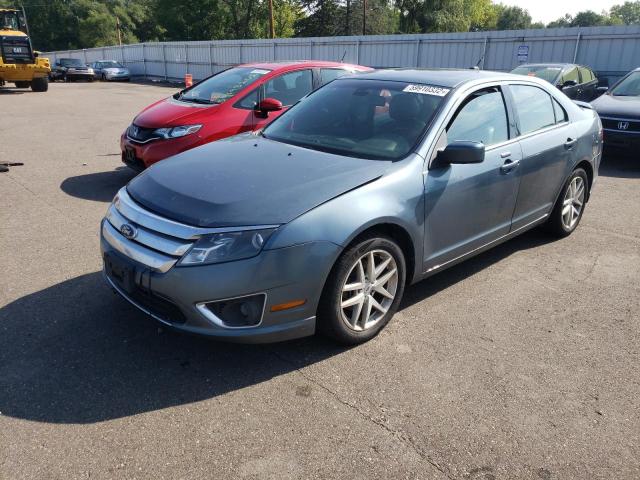 3FAHP0JG4CR294684 - 2012 FORD FUSION SEL BLUE photo 2