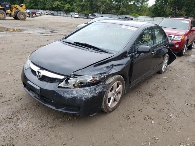 2HGFA1F65BH550299 - 2011 HONDA CIVIC LX-S BLACK photo 2