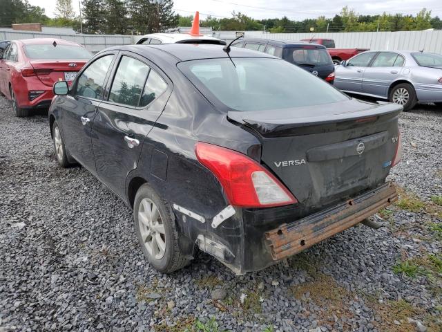 3N1CN7AP9EL858969 - 2014 NISSAN VERSA S BLACK photo 3