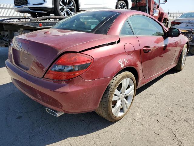 WDBWK58F79F191242 - 2009 MERCEDES-BENZ SLK 350 BURGUNDY photo 4