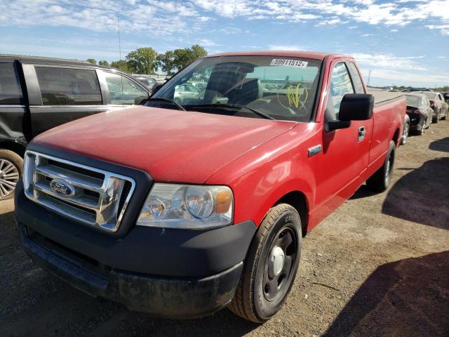 1FTRF12245NB10733 - 2005 FORD F150 RED photo 2