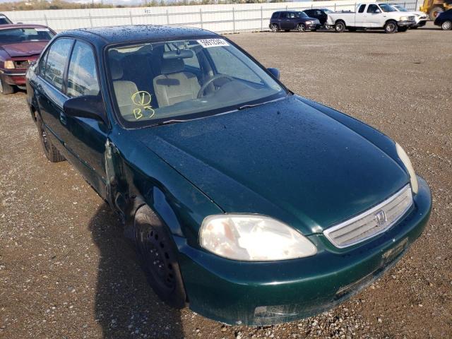 2HGEJ6618YH538864 - 2000 HONDA CIVIC BASE GREEN photo 1