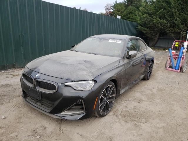 3MW53CM06N8C55111 - 2022 BMW M240XI BLACK photo 2