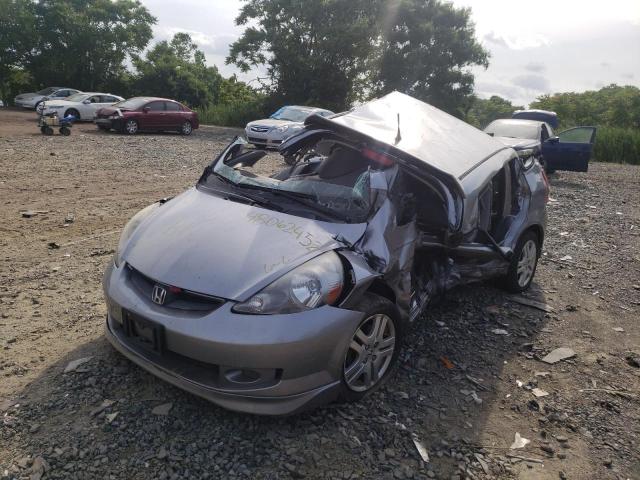 JHMGD38657S023705 - 2007 HONDA FIT S SILVER photo 2