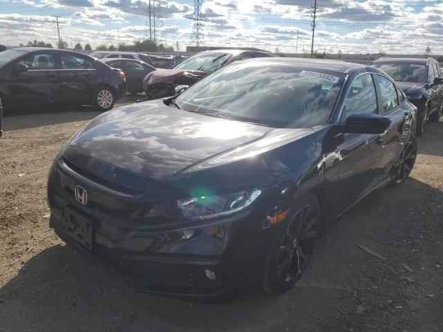 2HGFC2F8XMH536824 - 2021 HONDA CIVIC SPOR BLACK photo 2