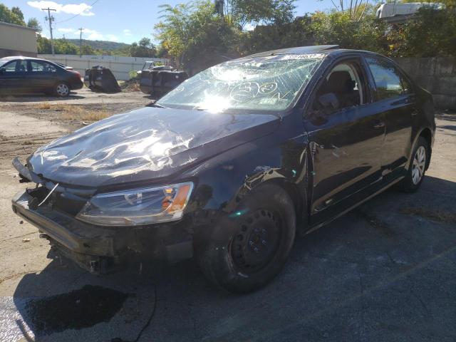 3VW2K7AJ0DM402278 - 2013 VOLKSWAGEN JETTA BASE BLACK photo 2