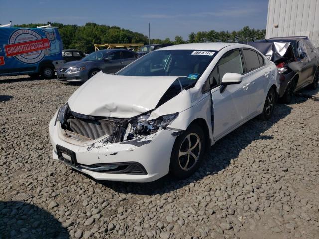 19XFB2F78FE050360 - 2015 HONDA CIVIC SE WHITE photo 2