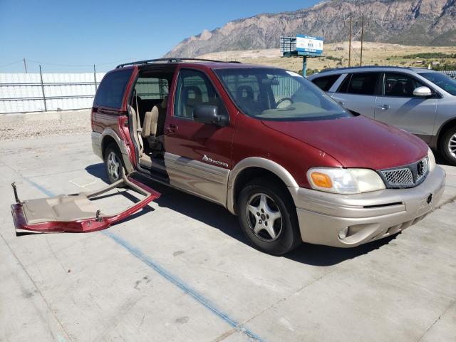 1GMDX03E71D209956 - 2001 PONTIAC MONTANA RED photo 1