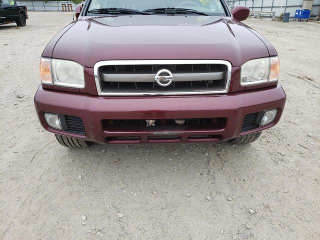 JN8DR09Y54W919385 - 2004 NISSAN PATHFINDER MAROON photo 9