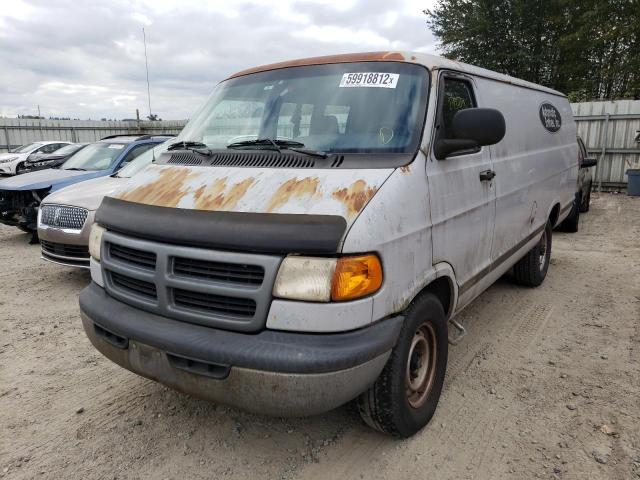 2B7LB31Z8WK156154 - 1998 DODGE RAM VAN B3 SILVER photo 2