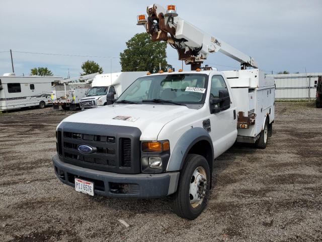 1FD4F46Y18EE00194 - 2008 FORD F450 SUPER WHITE photo 2