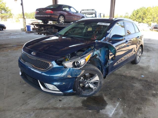 KNDCB3LC5J5119827 - 2018 KIA NIRO FE BLUE photo 2