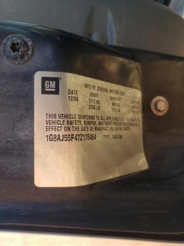 1G8AJ55F47Z176464 - 2007 SATURN ION LEVEL SILVER photo 10