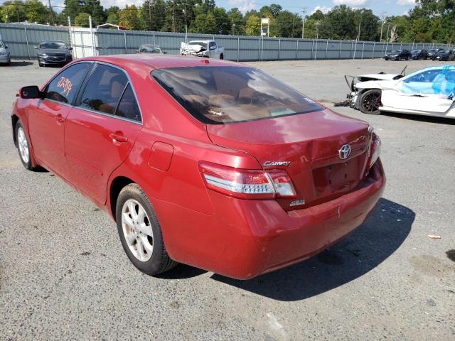 4T4BF3EK9AR074001 - 2010 TOYOTA CAMRY BASE RED photo 3